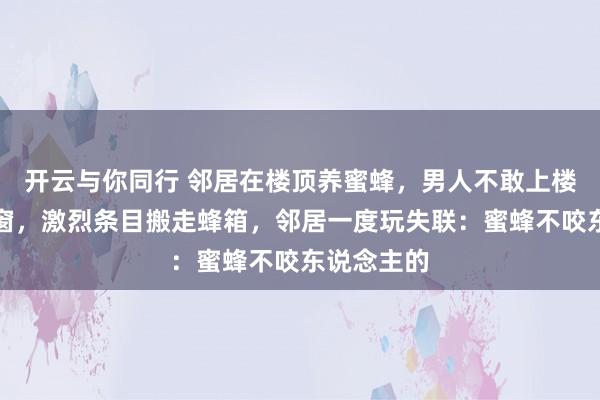 开云与你同行 邻居在楼顶养蜜蜂，男人不敢上楼、不敢开窗，激烈条目搬走蜂箱，邻居一度玩失联：蜜蜂不咬东说念主的